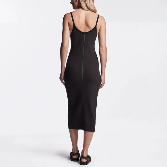 James Perse Chevron Rib Cami Dress - Picture 4 of 4